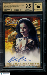2001 Hercules Album Excl Autograph Meighan Desmond Limited Edition BGS 9.5/10